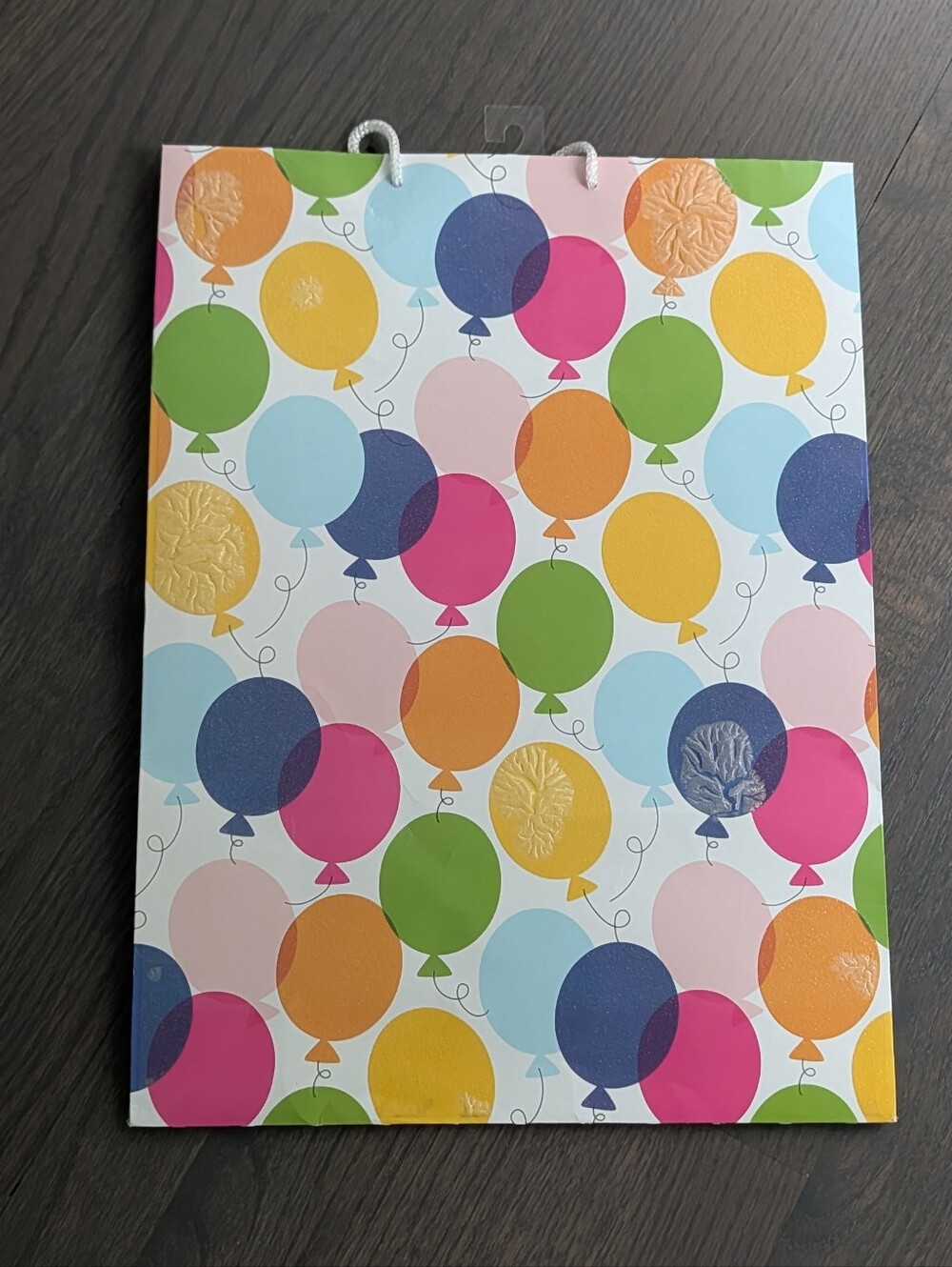 Voila 17.5" x 12.5" Large Colorful Balloons Birthday Gift Bag
